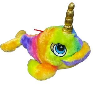 Colorful Rainbow Plush Narval